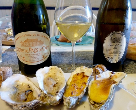 Accord Huitres Sabayon Champagne - Cancoillotte - Cidres fins